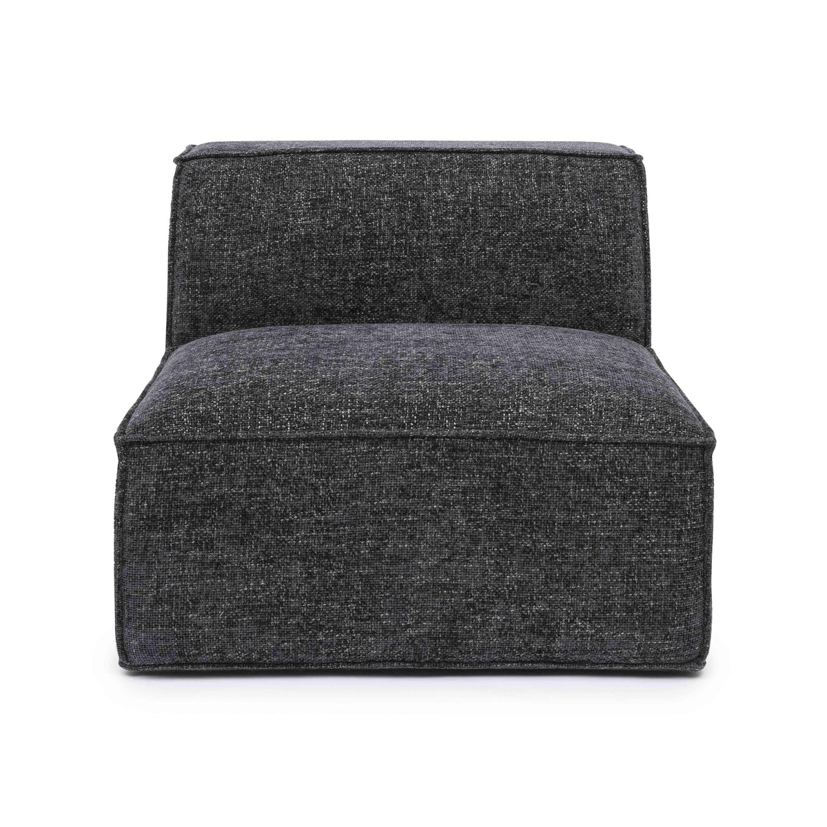 Mindy Performance Chenille Basketweave Modular Armless Chair