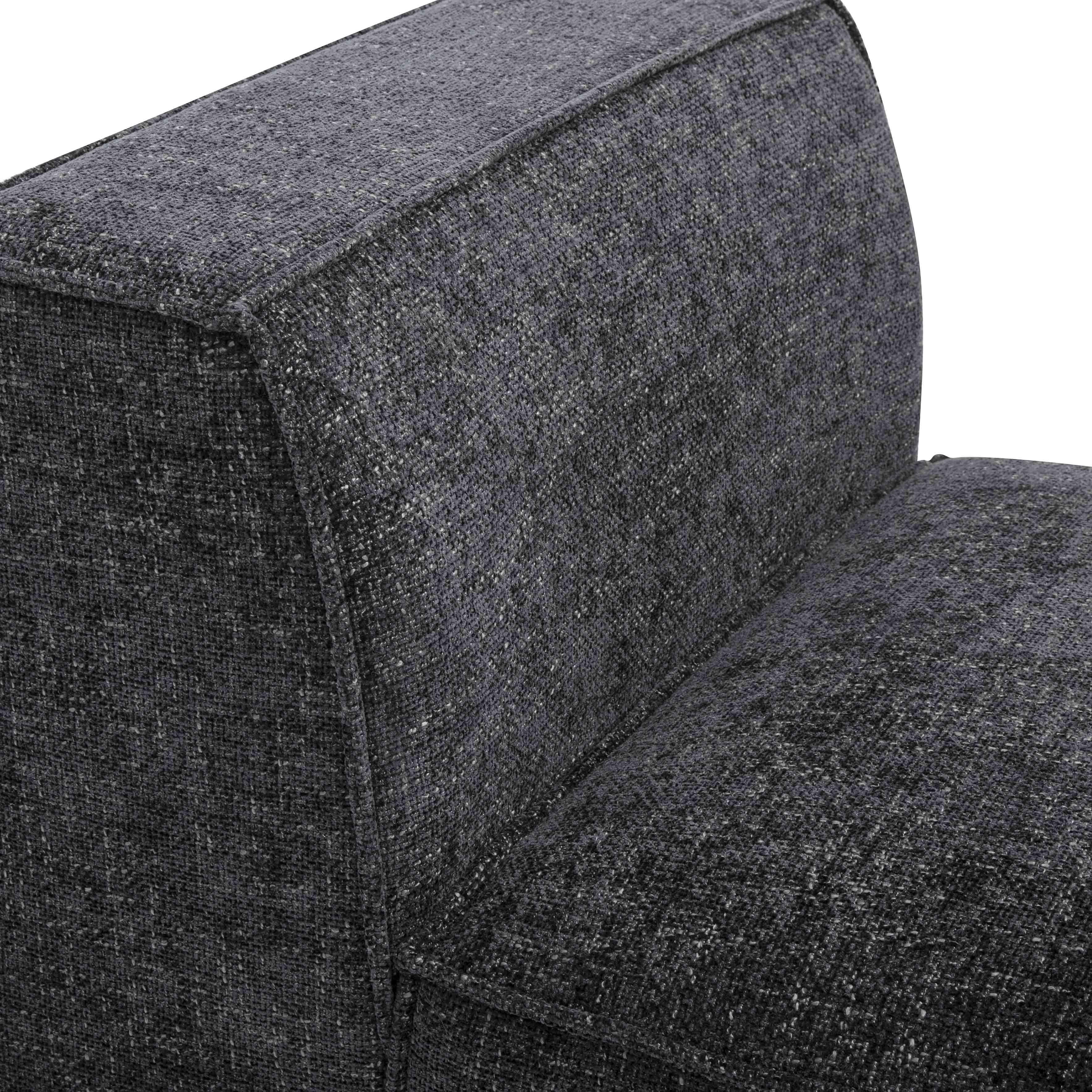 Mindy Performance Chenille Basketweave Modular Armless Chair