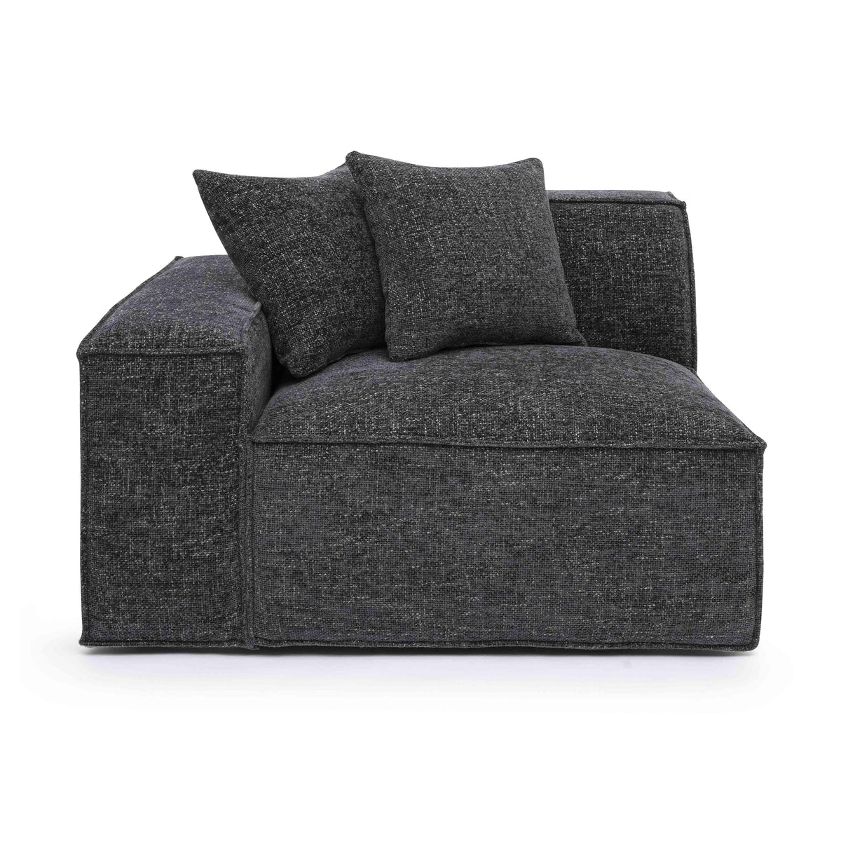 Mindy Performance Chenille Basketweave Modular Corner Chair