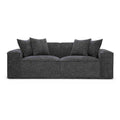 Mindy 84" Performance Chenille Basketweave Modular Loveseat