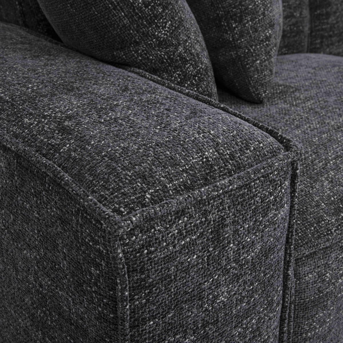 Mindy 115" Performance Chenille Basketweave Modular Sofa