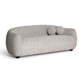 Judy 80" Black and White Woven Performance Fabric Sofa