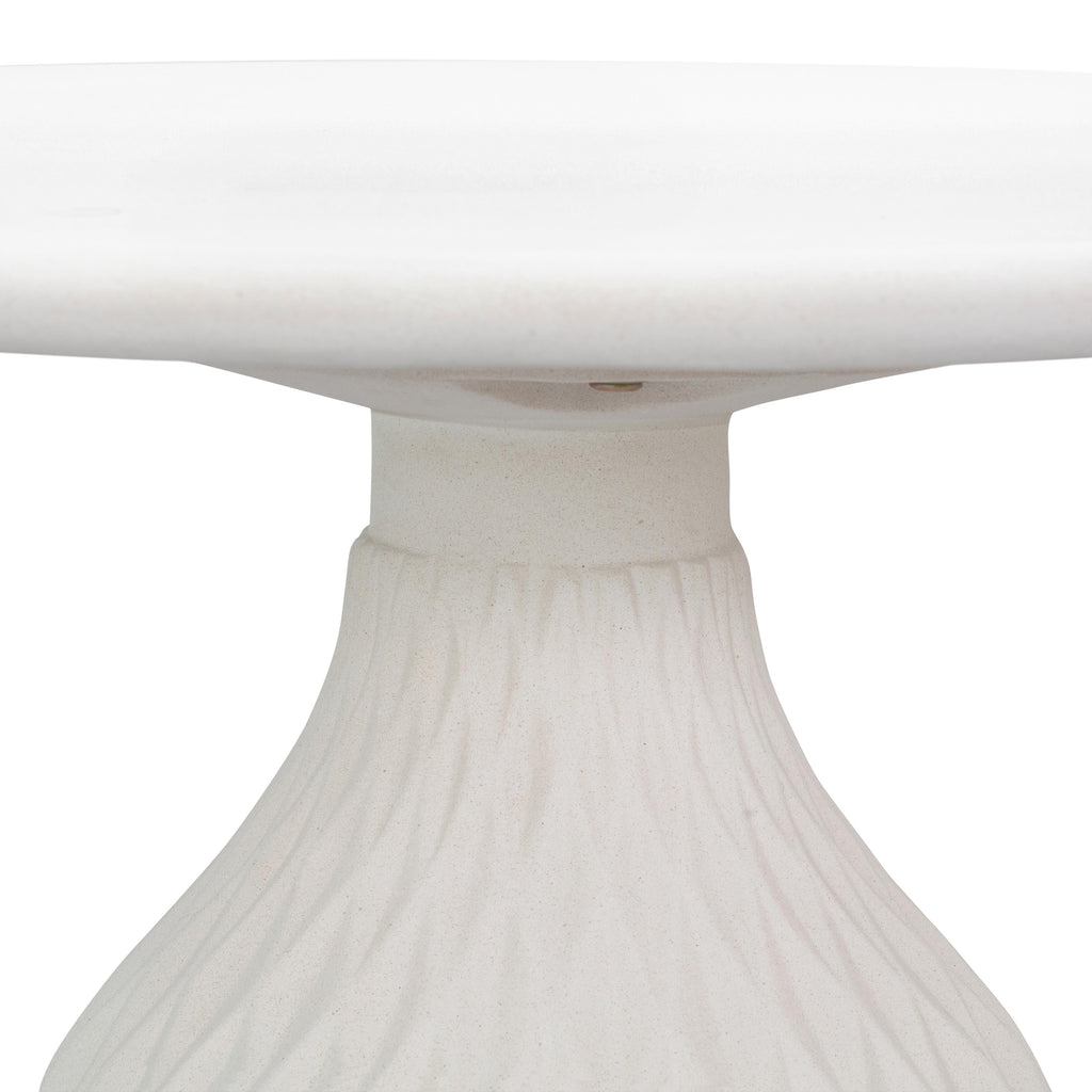 Tulum 27.5" Ivory Concrete Indoor / Outdoor Round Coffee Table