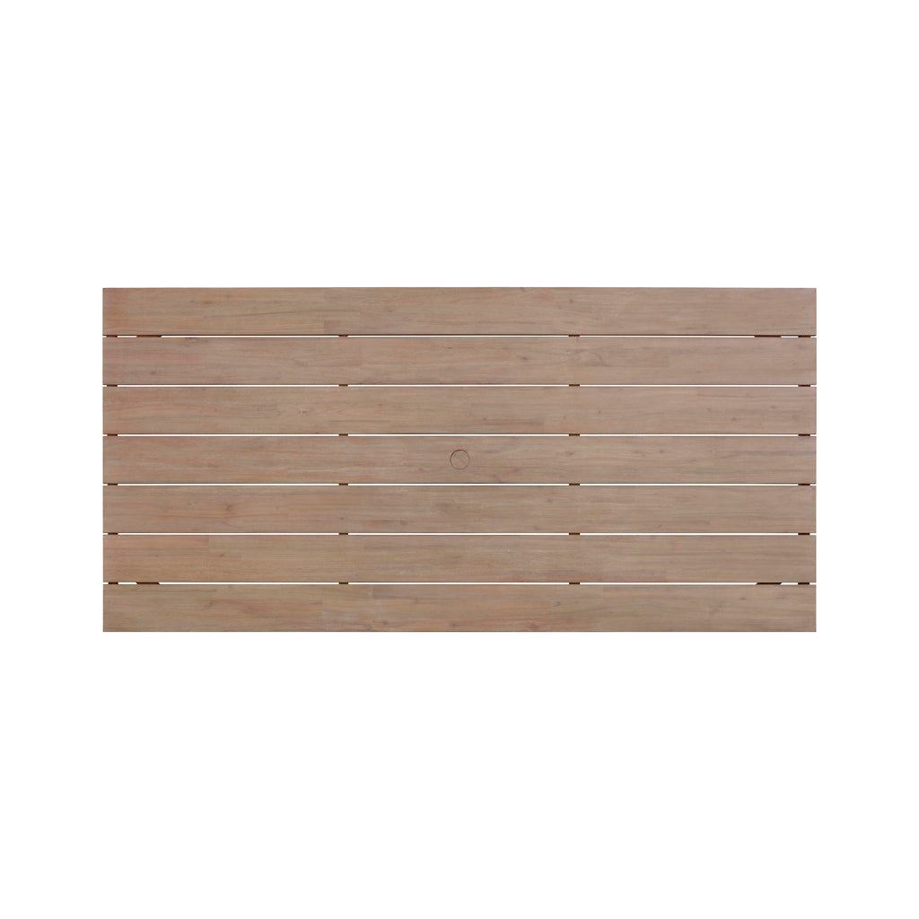 Cassie Natural Outdoor Rectangular Dining Table (75"-108")
