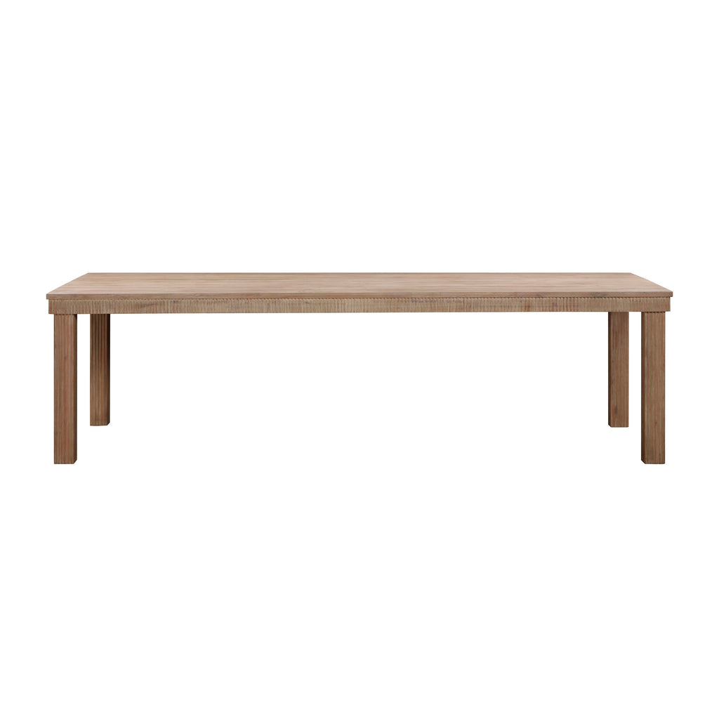 Cassie Natural Outdoor Rectangular Dining Table (75"-108")