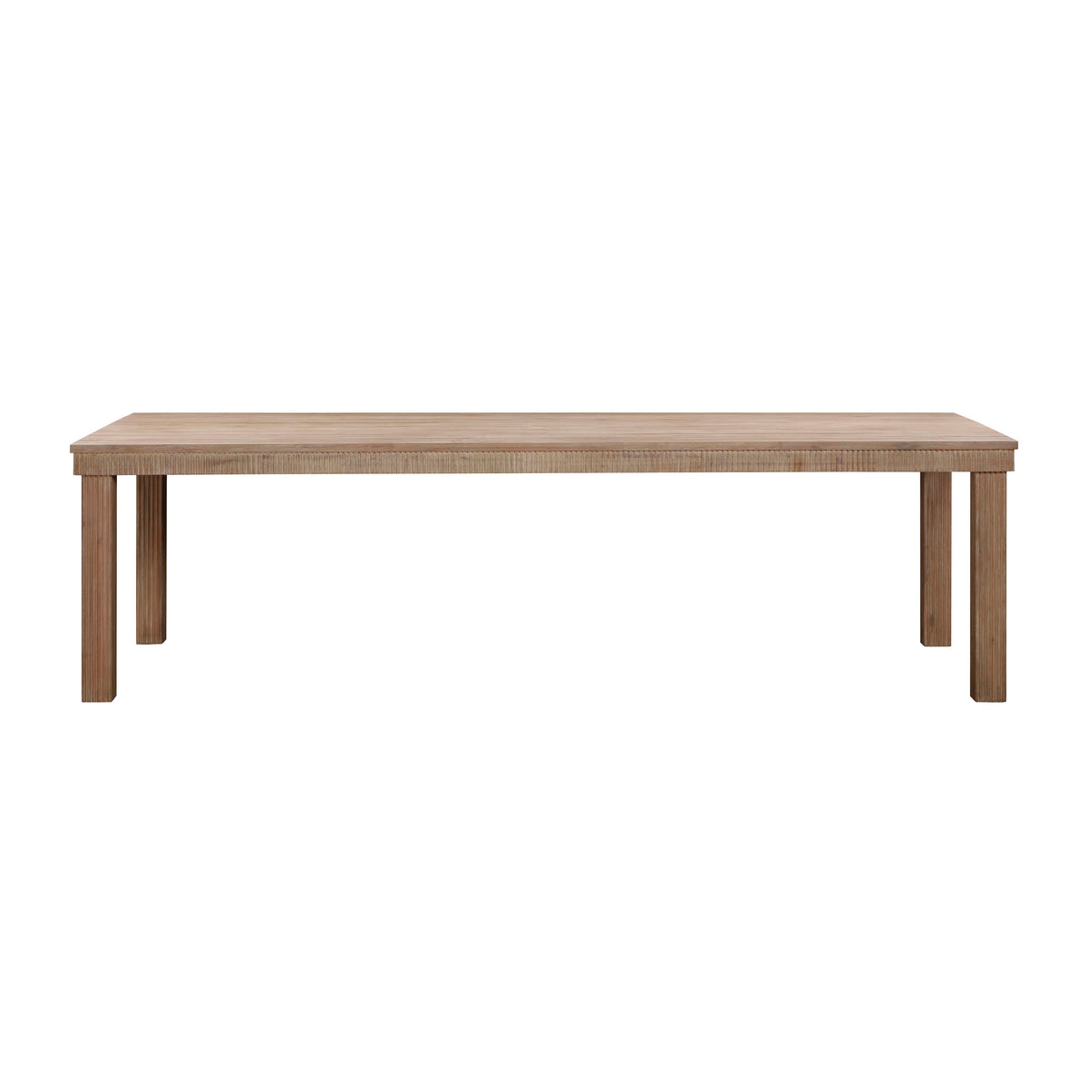 Cassie Natural Outdoor Rectangular Dining Table (75"-108")