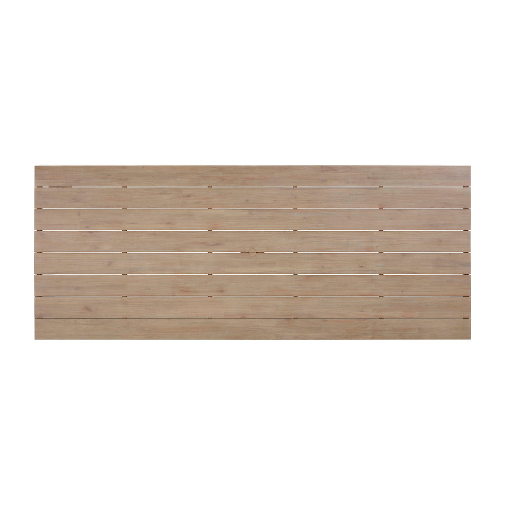 Cassie Natural Outdoor Rectangular Dining Table (75"-108")