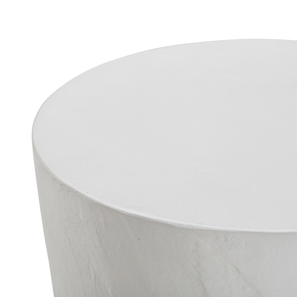Margot Light Grey Faux Plaster Indoor/Outdoor Concrete Stool