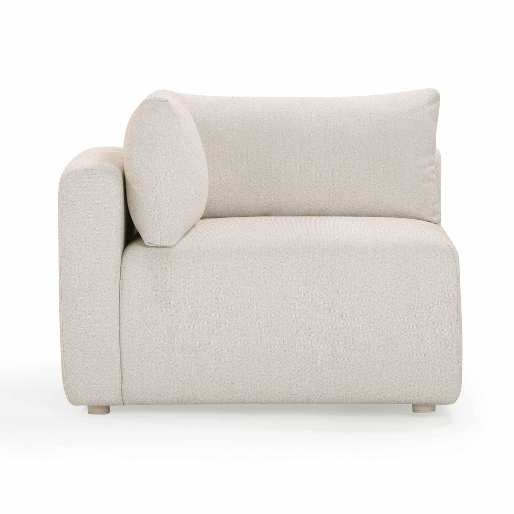 Hangover Cream Performance Fabric Outdoor Modular Corner Chair