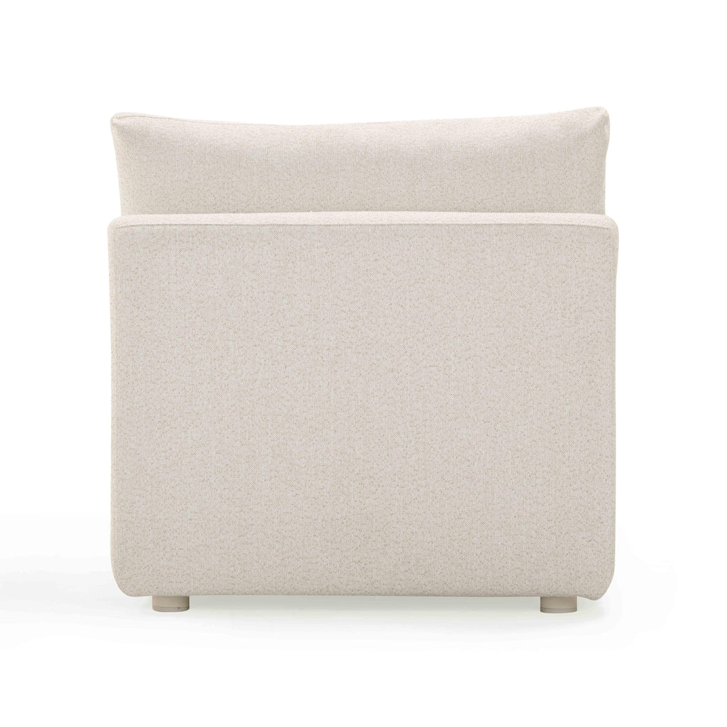 Hangover Cream Performance Fabric Outdoor Modular Armless Chair