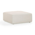 Hangover Cream Performance Fabric Outdoor Ottoman