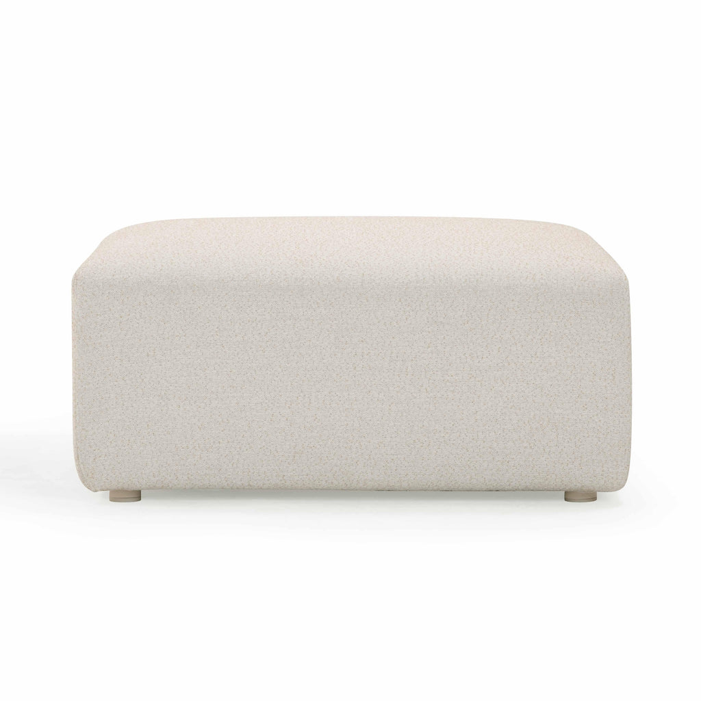 Hangover Cream Performance Fabric Outdoor Ottoman