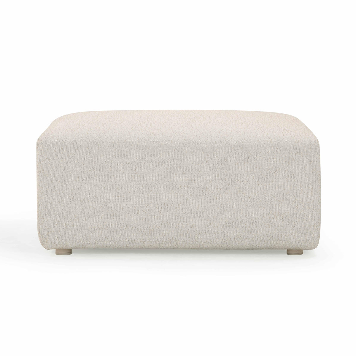 Hangover Cream Performance Fabric Outdoor Ottoman