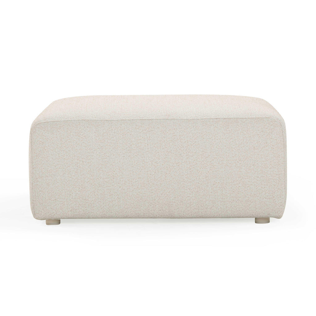 Hangover Cream Performance Fabric Outdoor Ottoman