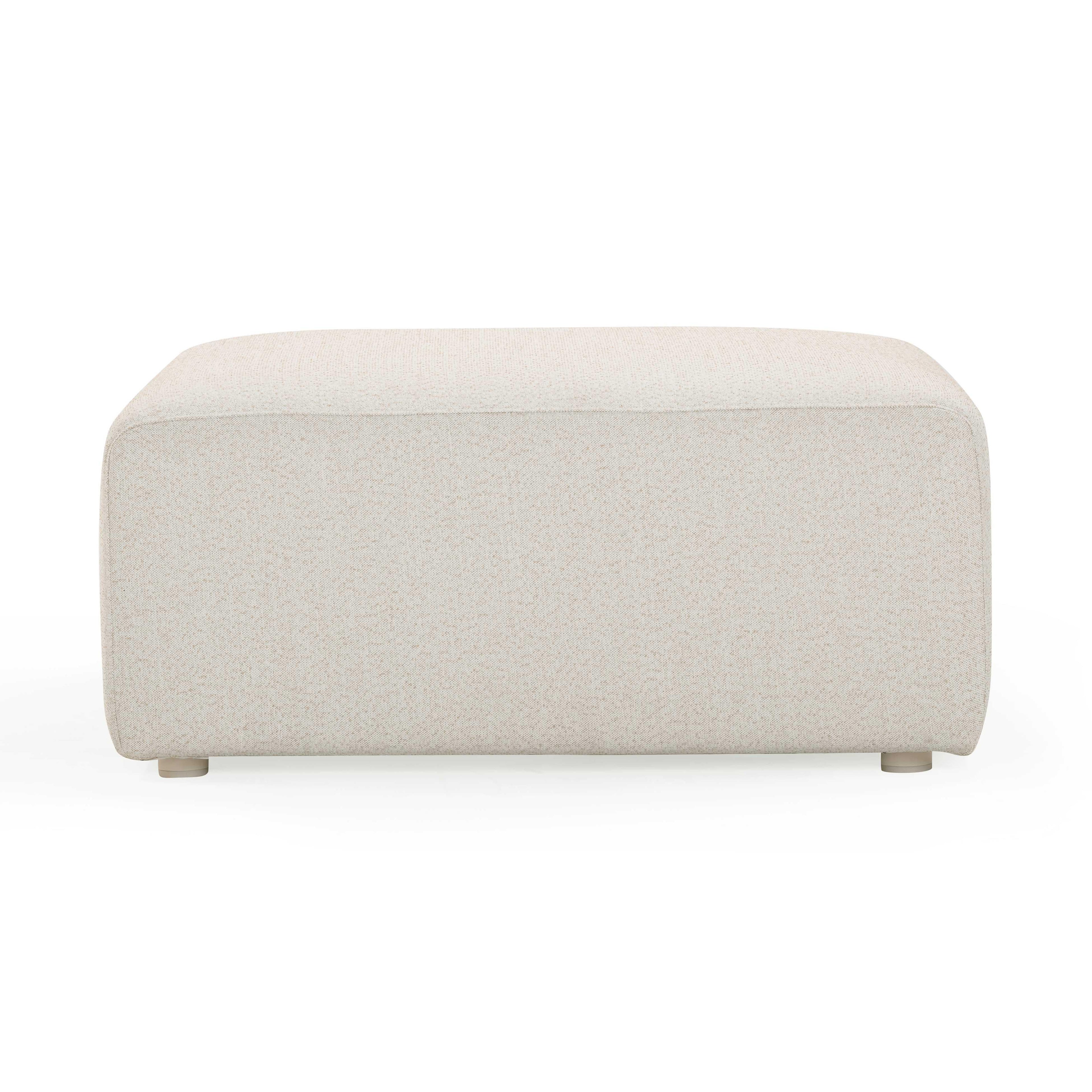 Hangover Cream Performance Fabric Outdoor Ottoman