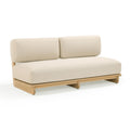 Reavan 67" Cream Performance Fabric Outdoor Lounge Sofa