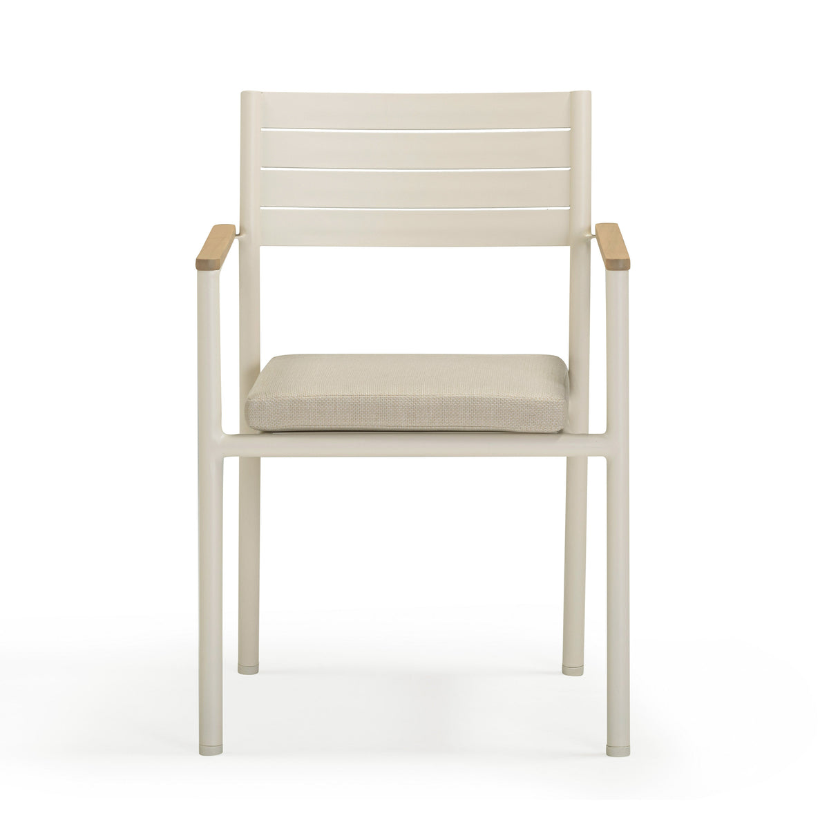 Sardinia Cream Performance Fabric Outdoor Dining Chair - Set of 2