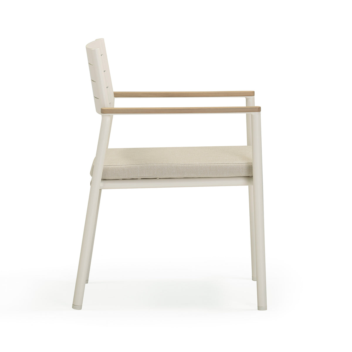 Sardinia Cream Performance Fabric Outdoor Dining Chair - Set of 2