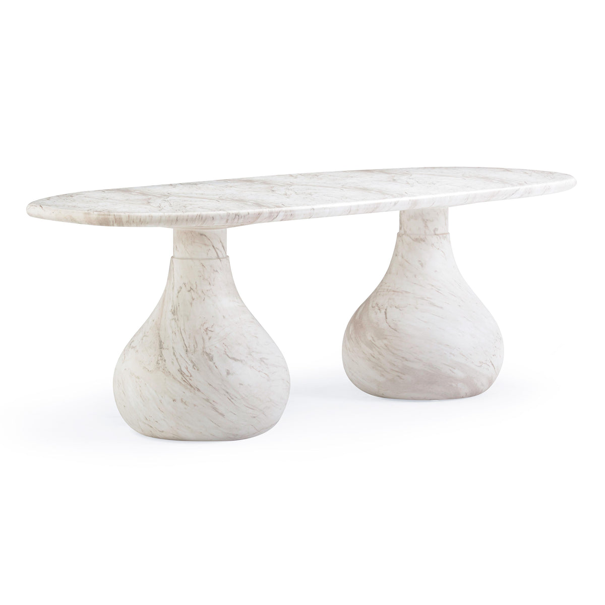 Smooch 87" Concrete Indoor/Outdoor Dining Table — White null