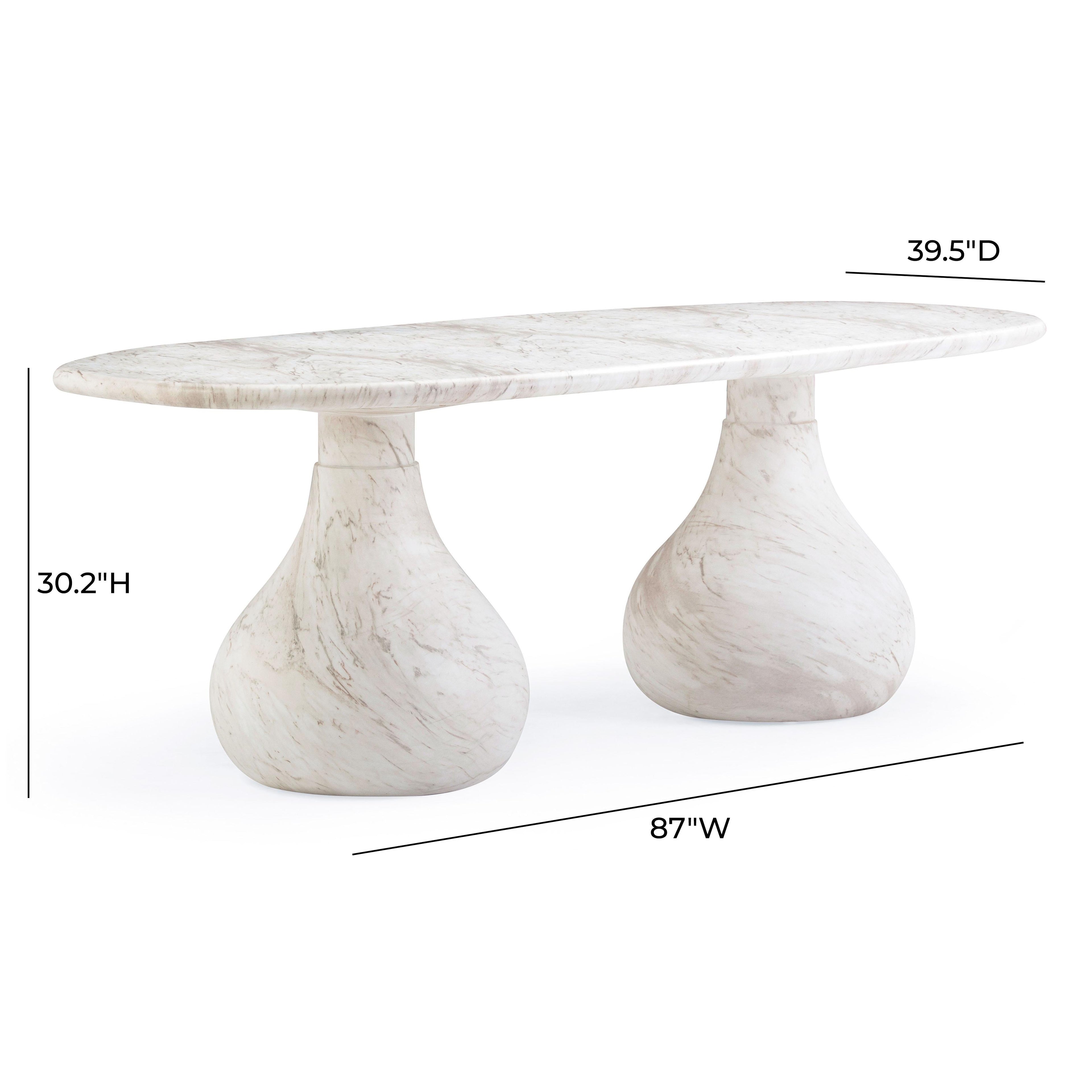 Smooch 87" Concrete Indoor/Outdoor Dining Table