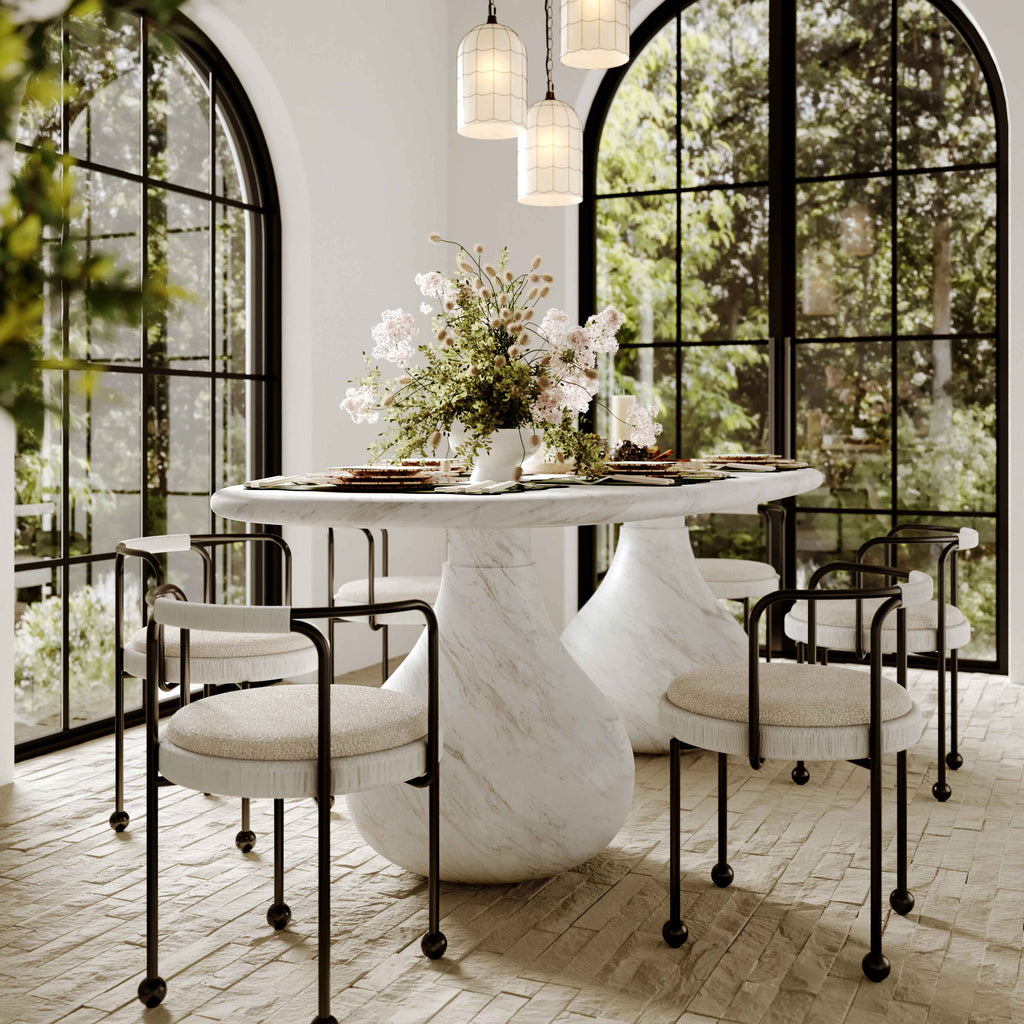 Smooch 87" Concrete Indoor/Outdoor Dining Table