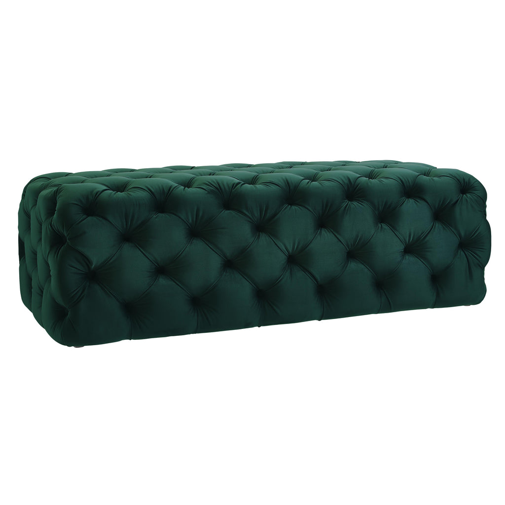 Kaylee 49" Performance Velvet Tufted Jumbo Ottoman