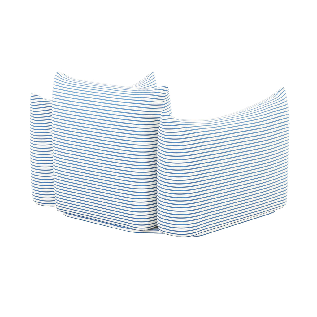 Saint Tropez Striped Stuffed Indoor/Outdoor Armchair