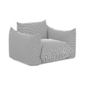 Saint Tropez Striped Stuffed Indoor/Outdoor Armchair