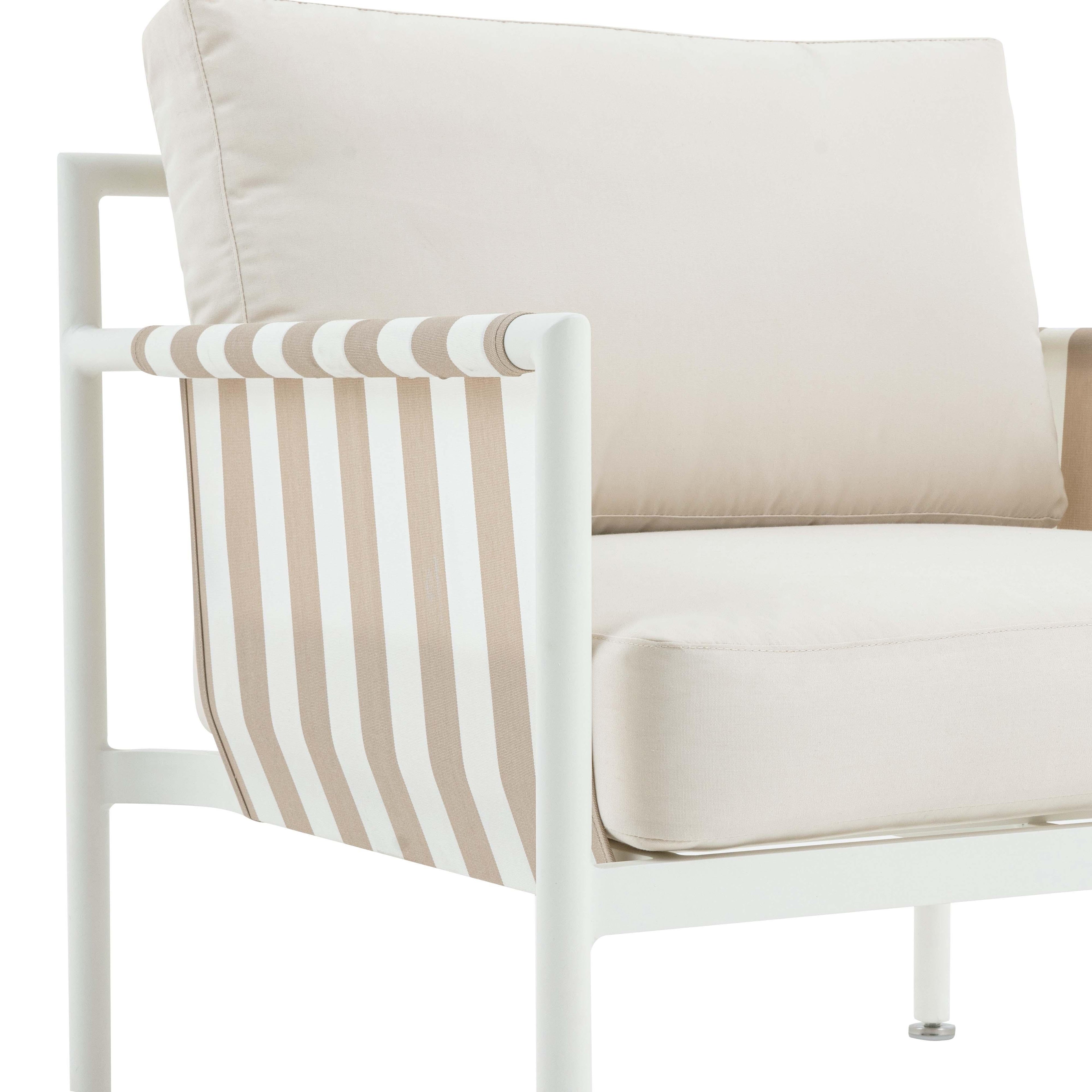 Dunes Cream Outdoor Accent Chair
