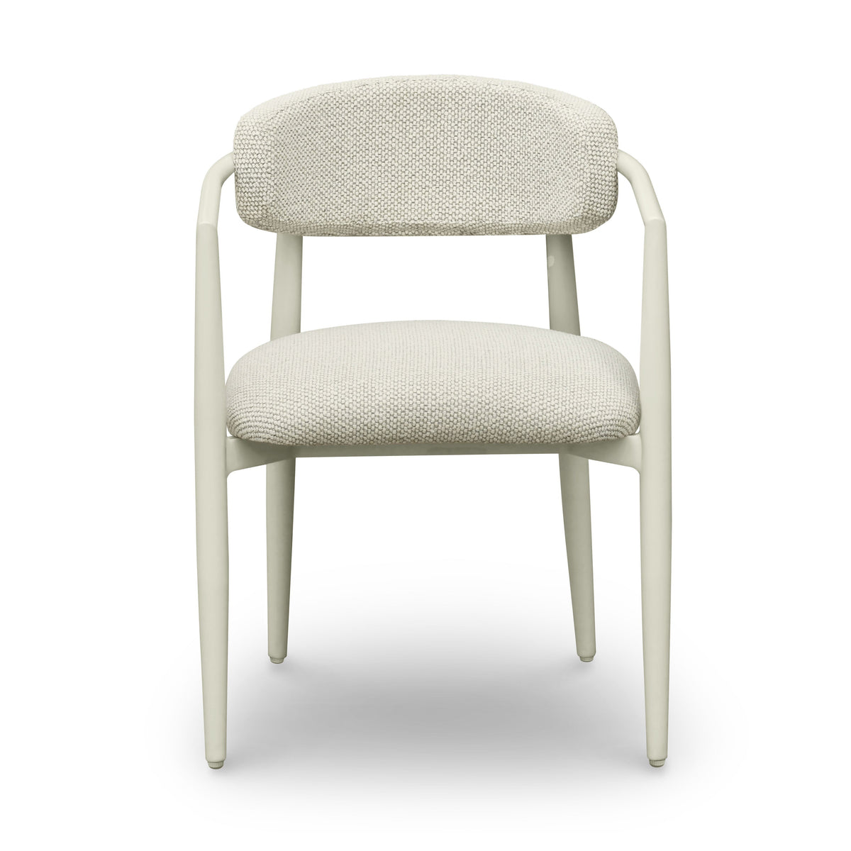 Annika Textured Contract-Grade Fabric Outdoor Dining Arm Chair