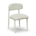 Annika Textured Contract-Grade Fabric Outdoor Dining Side Chair