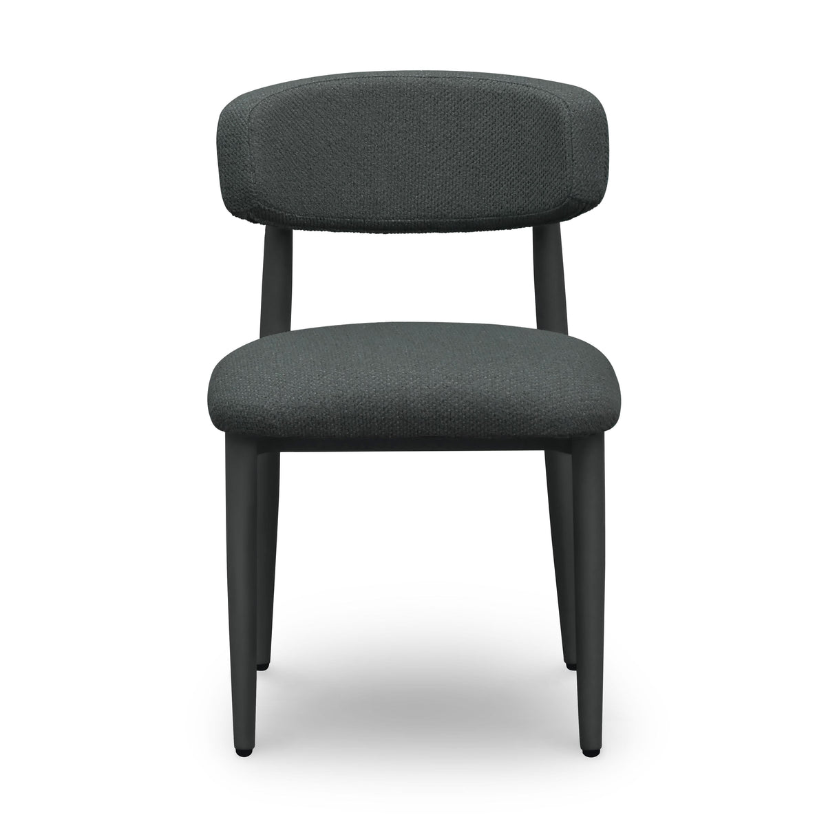 Annika Textured Contract-Grade Fabric Outdoor Dining Side Chair