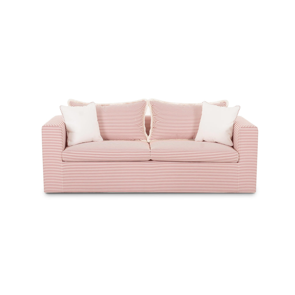 Salty 84.5" Striped Contract-Grade Indoor/Outdoor Sofa