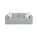 Salty 84.5" Striped Contract-Grade Indoor/Outdoor Sofa