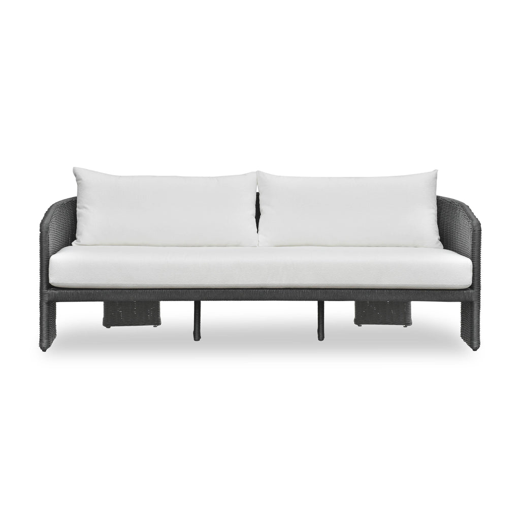 Alexa 80" Rattan Performance Fabric Outdoor Sofa