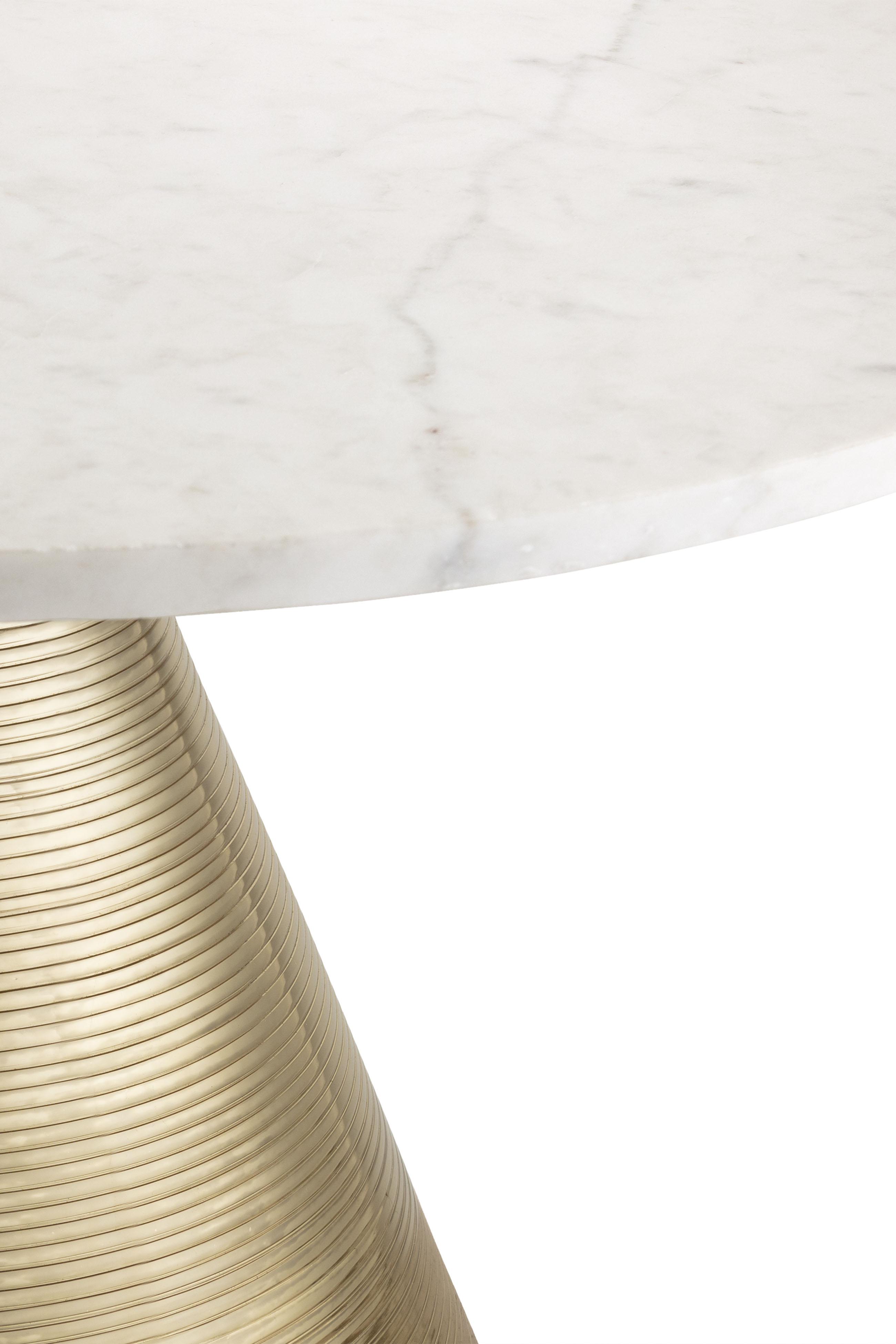 Tempo 30" Marble Round Coffee Table