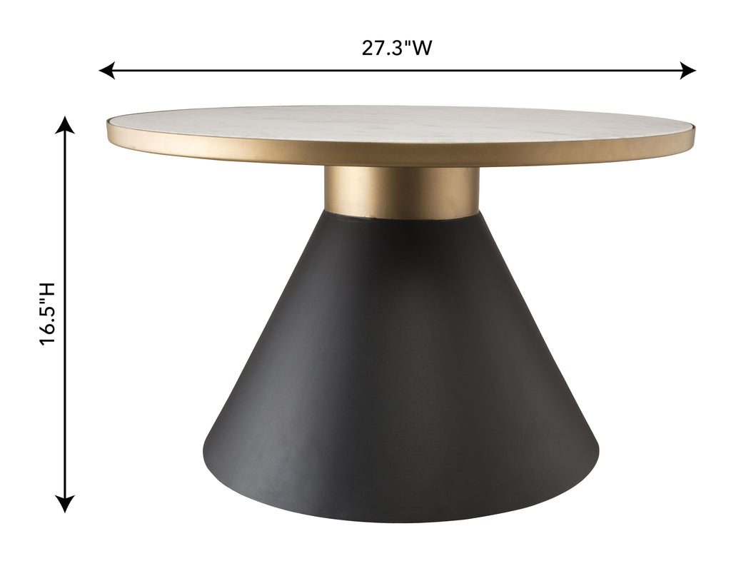 Richard 27" Marble Round Coffee Table