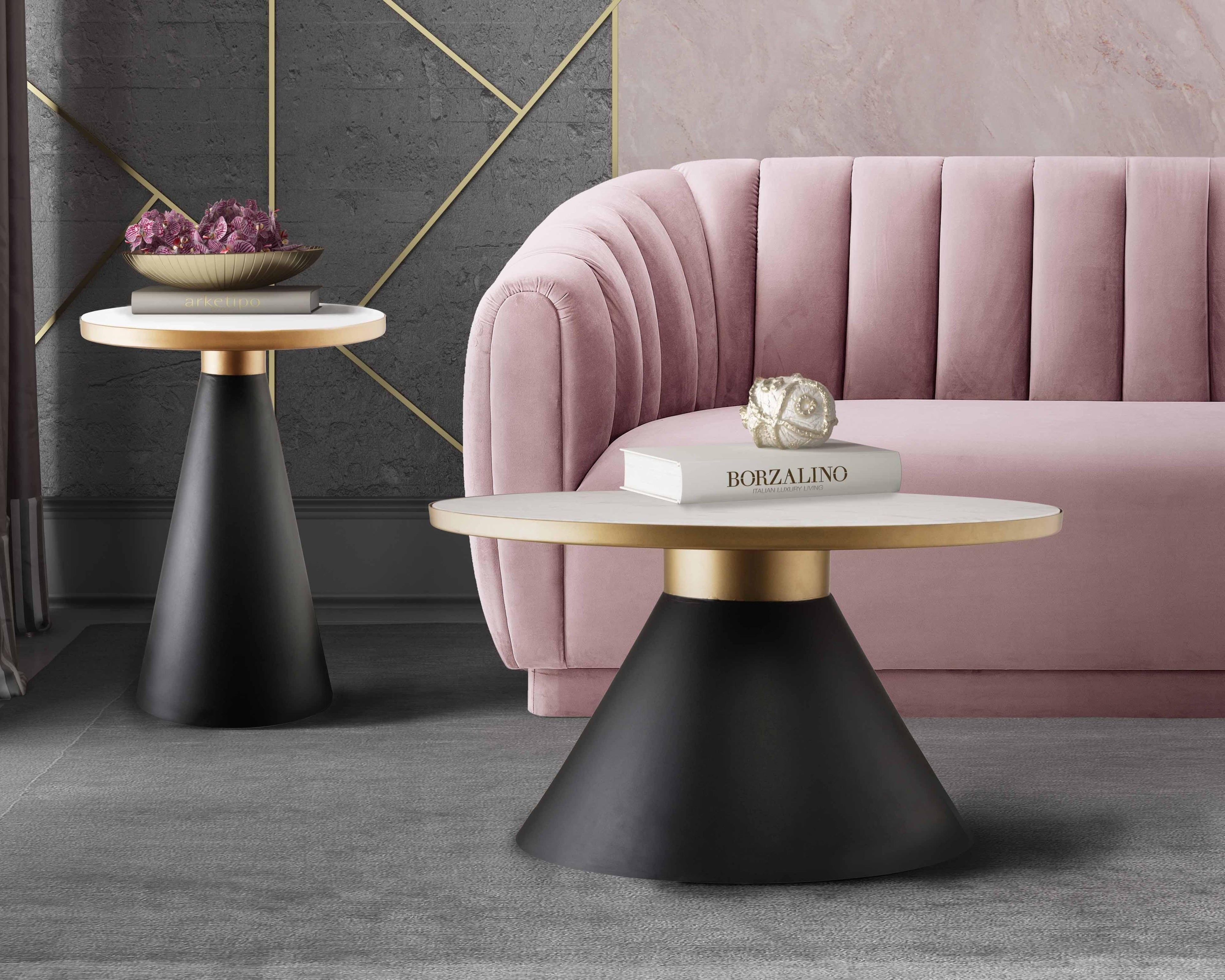 Richard 27" Marble Round Coffee Table