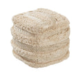 Yorba Beige Cotton Pouf