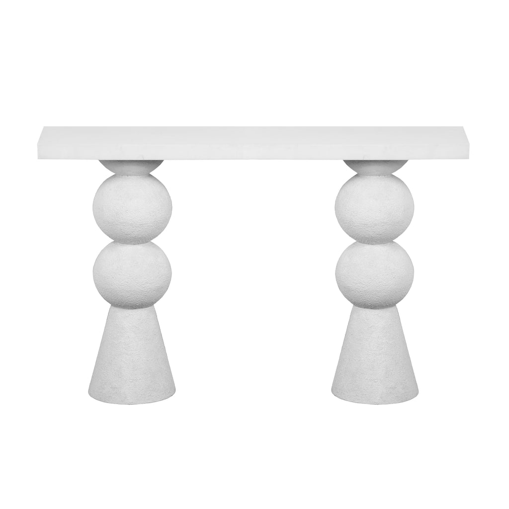 Lupita 53" White Console Table