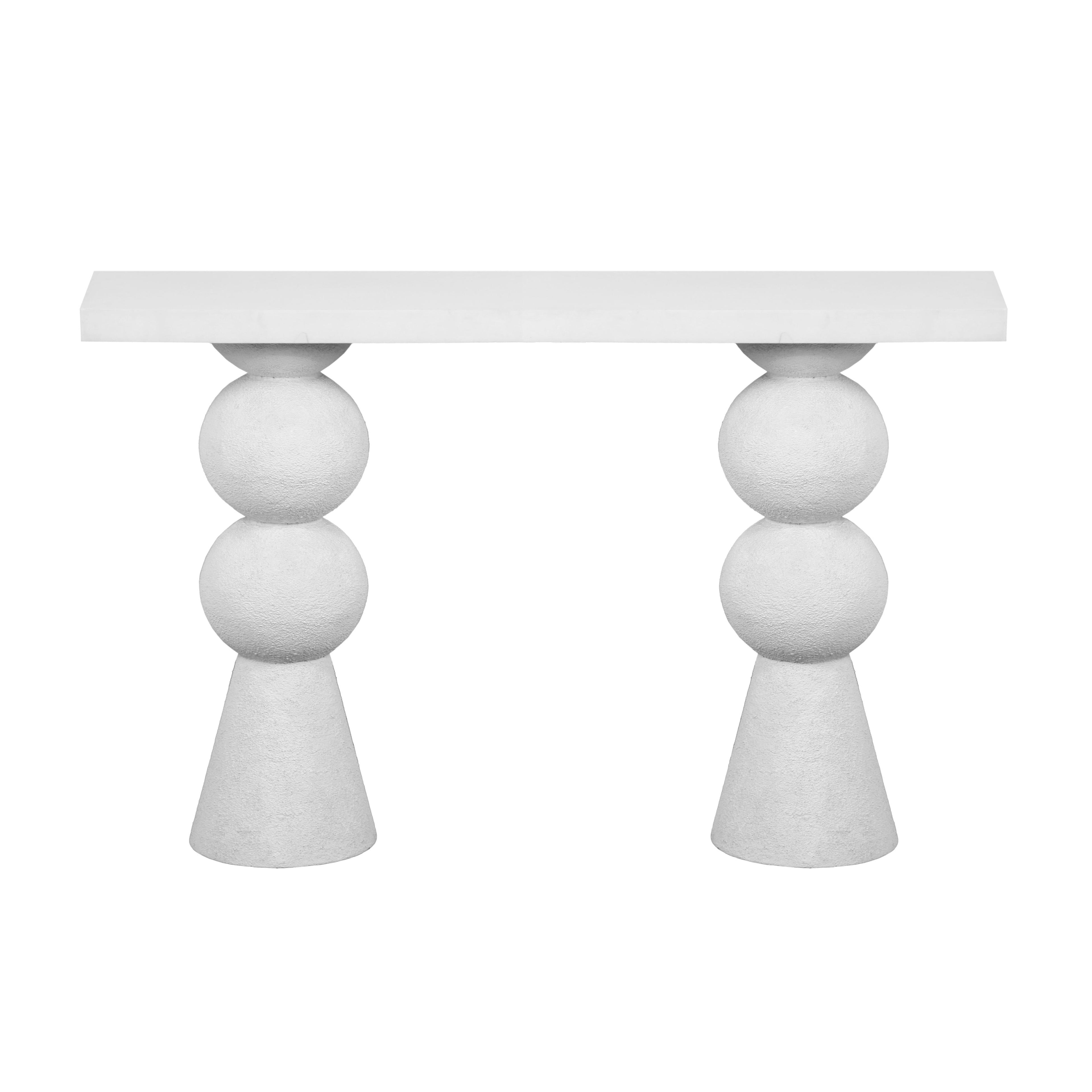 Lupita 53" White Console Table