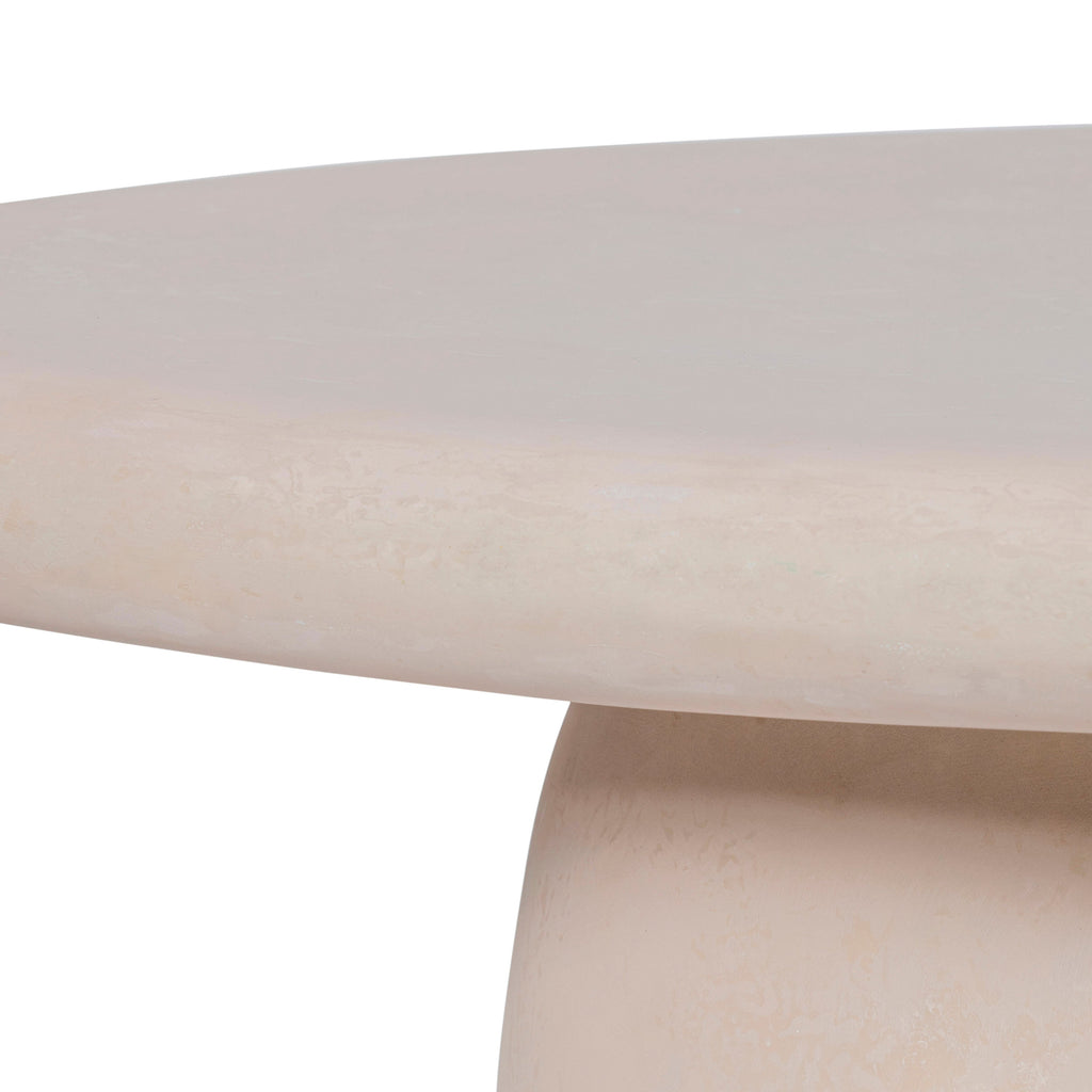 Rahul 59" Cream Coffee Table