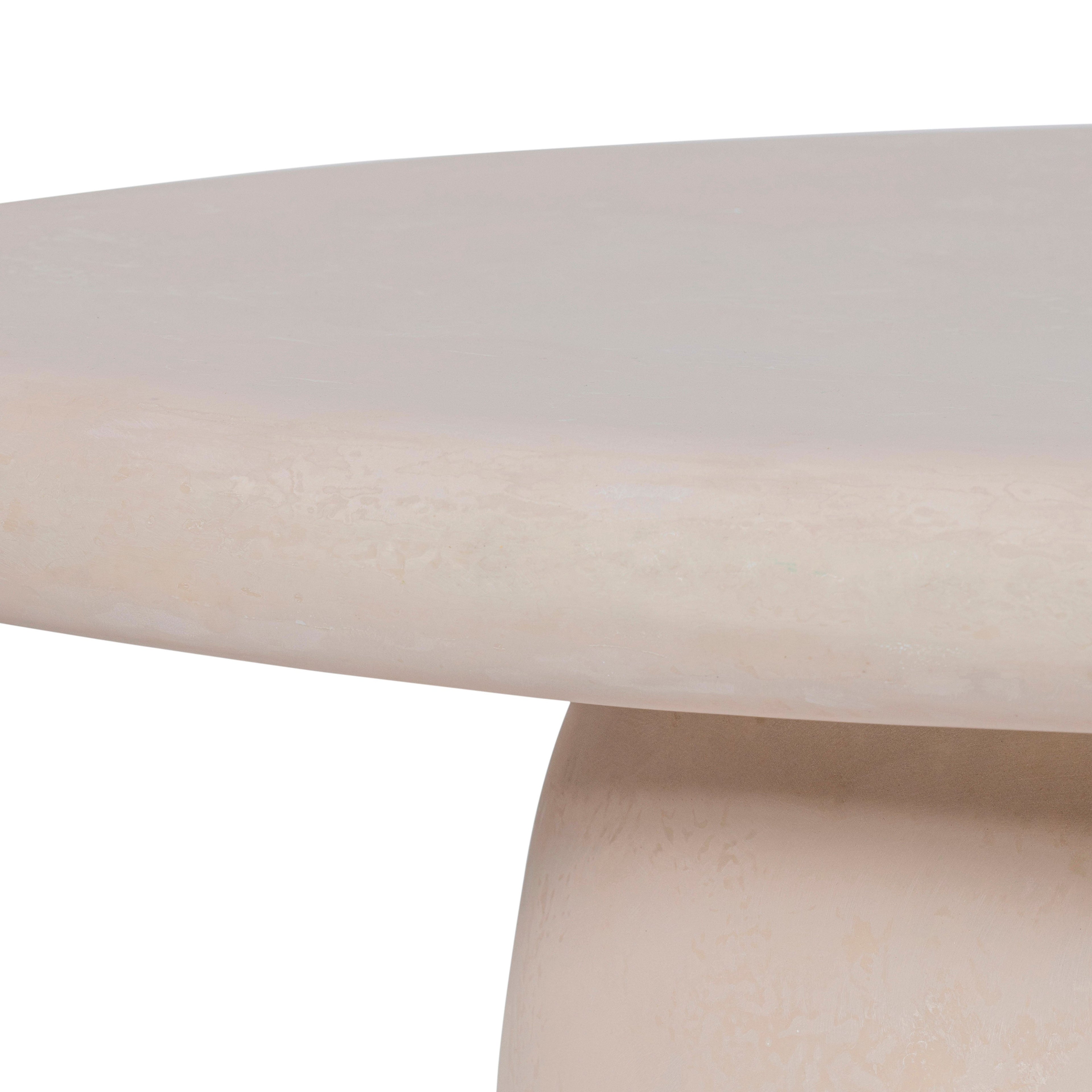 Rahul 59" Cream Coffee Table