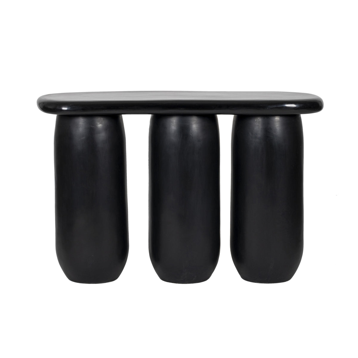 Rahul 49" Textured Console Table — Black null