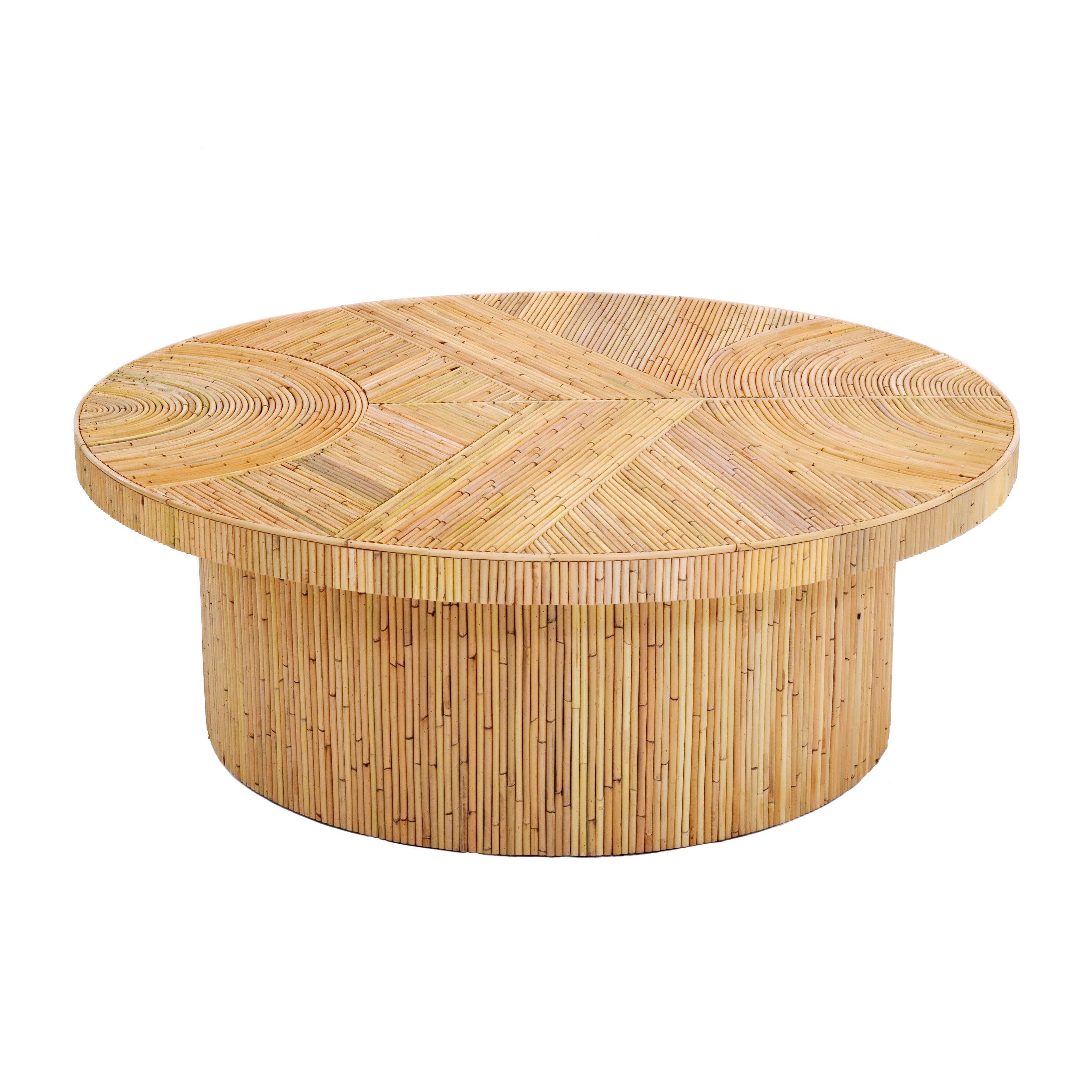 Acadia 47" Rattan Coffee Table