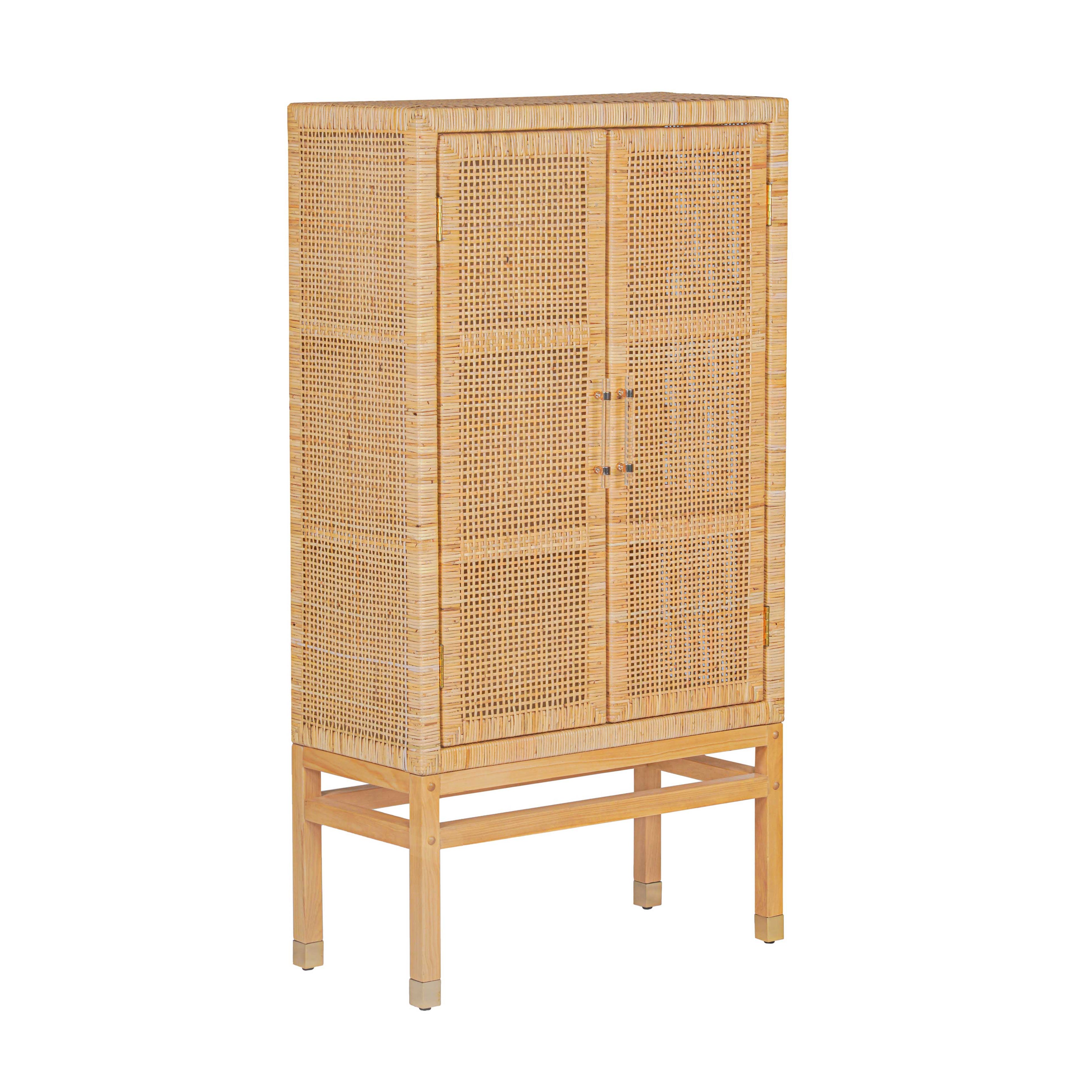 Amara Woven Rattan Cabinet