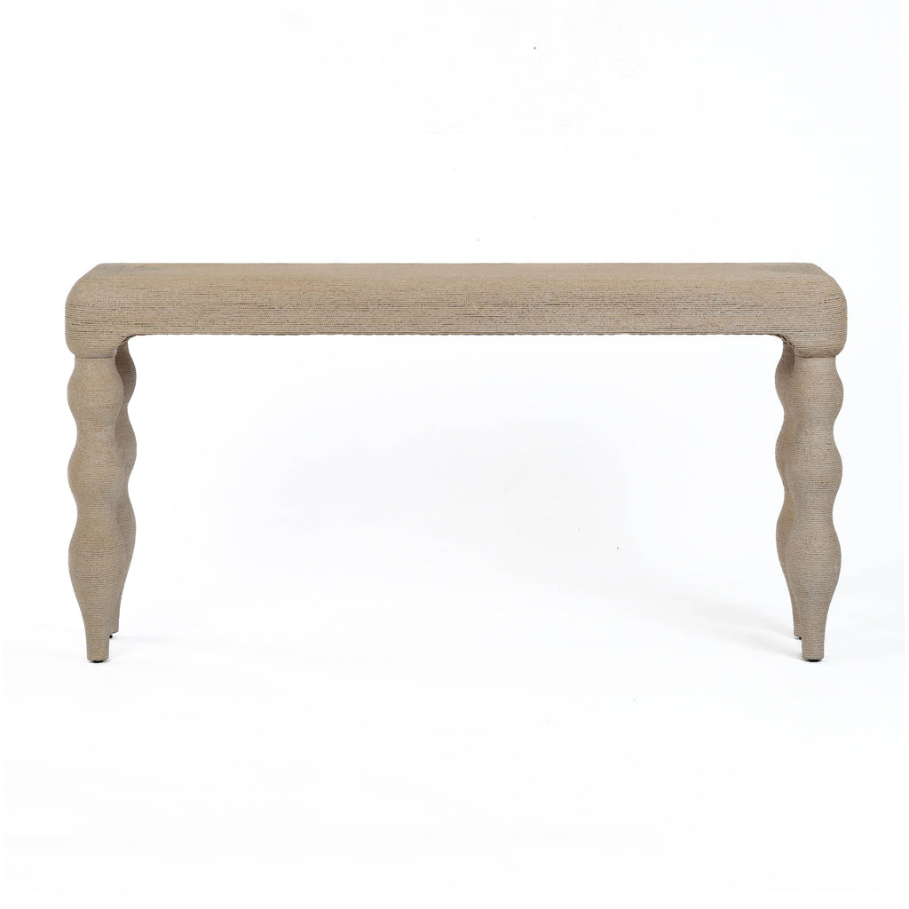Vicky 68" Natural Woven Seagrass Console Table