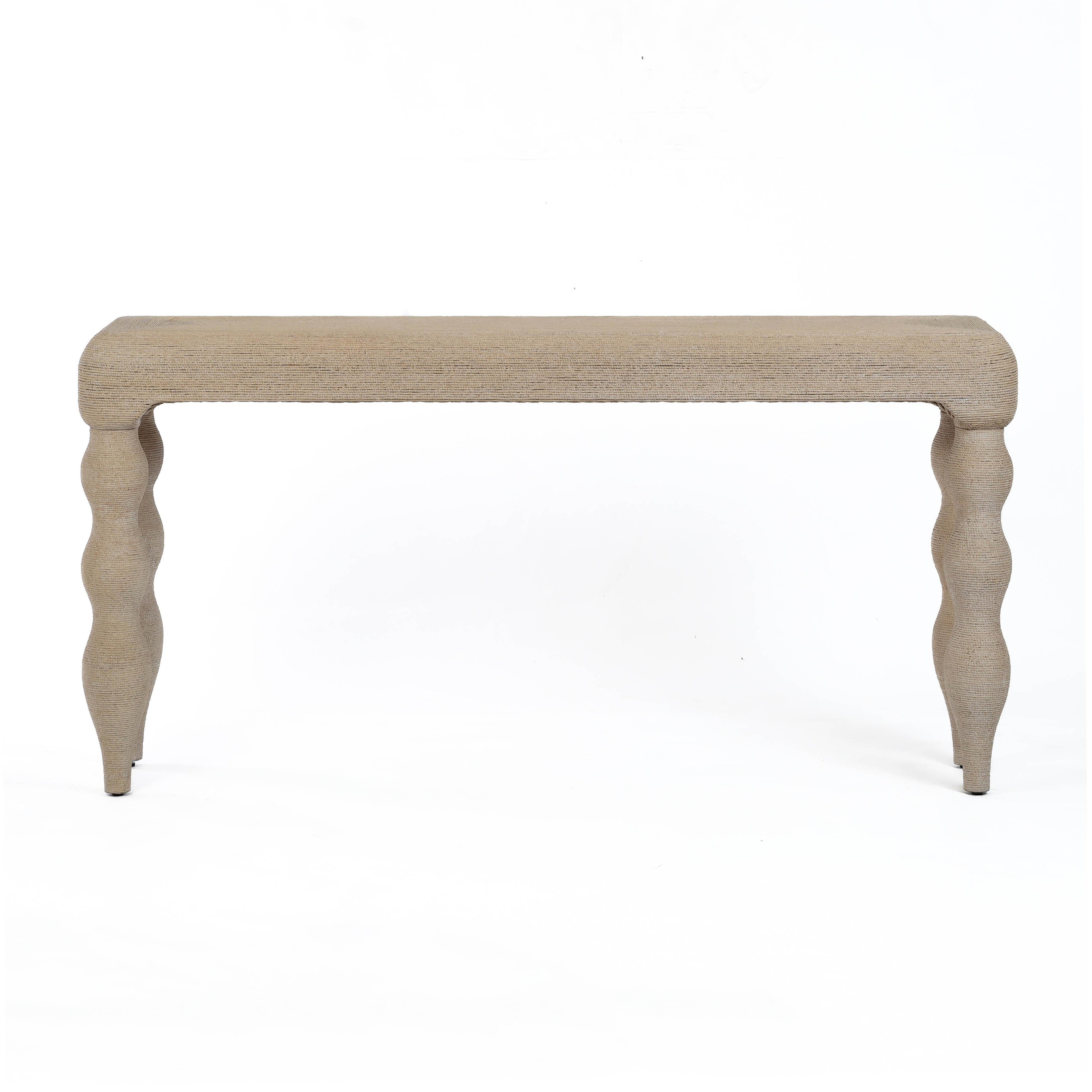 Vicky 68" Natural Woven Seagrass Console Table