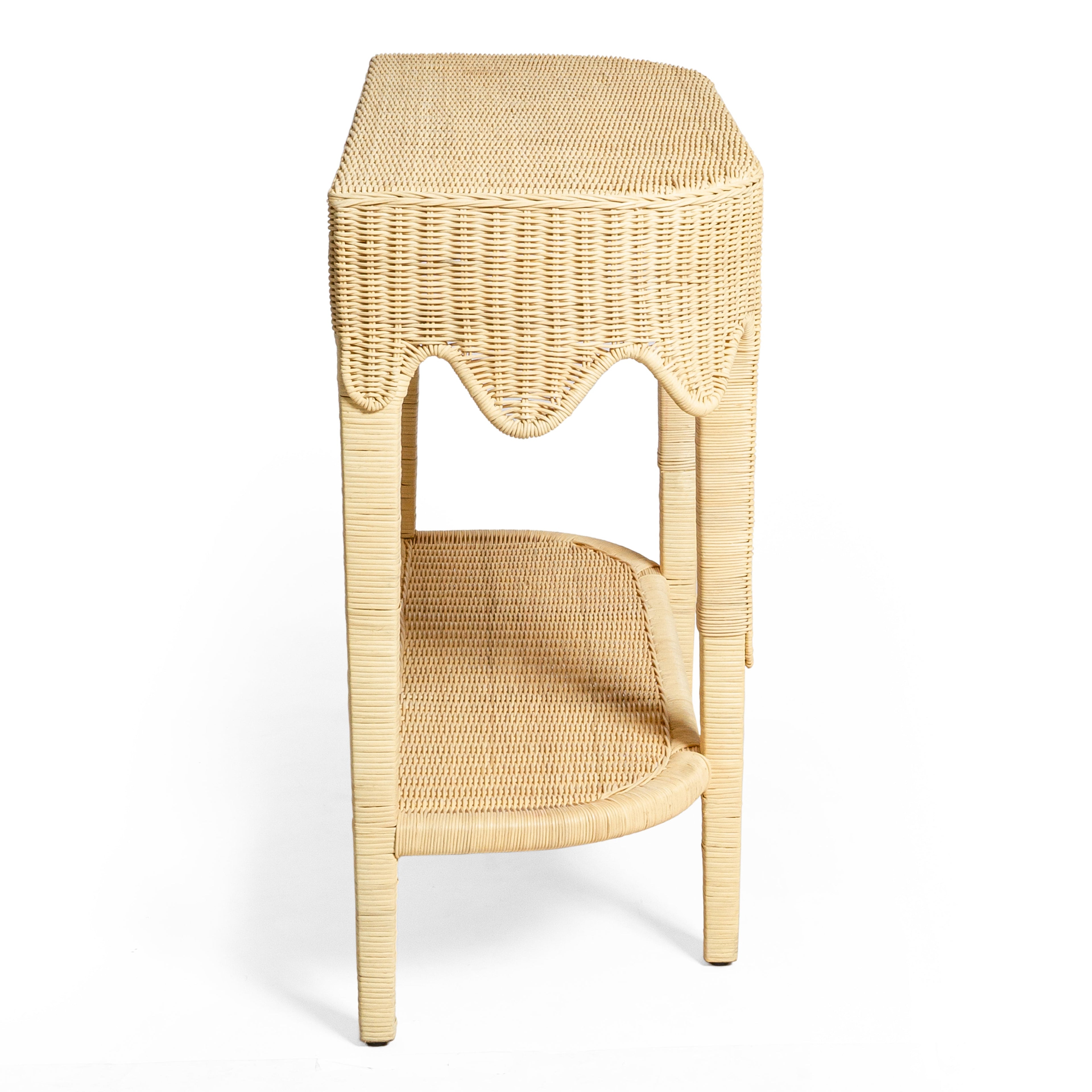 Sally 41" Natural Rattan Console Table