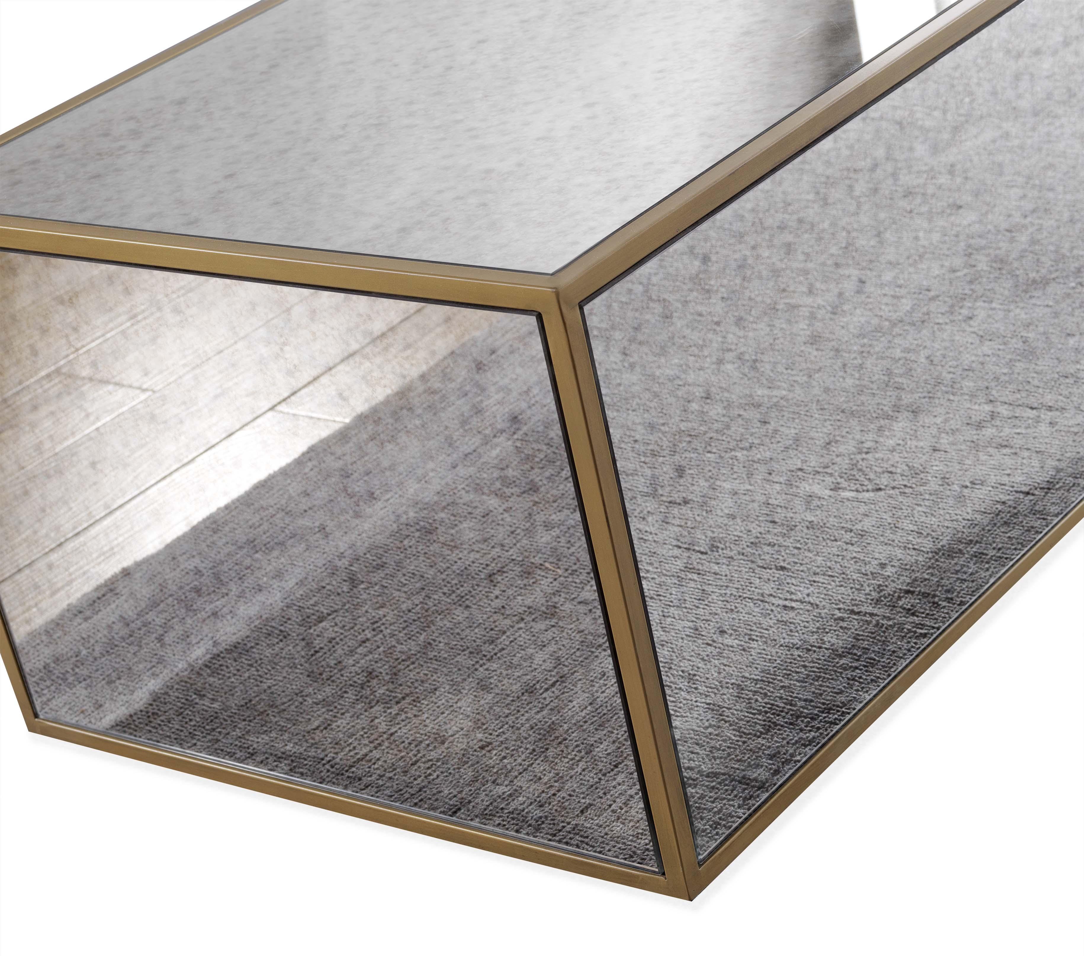 Lana Mirrored Coffee Table (43"-48")